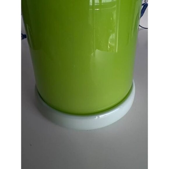 MCM Mid-Century Modern Green Blown Glass Vase - Picture 8 of 8